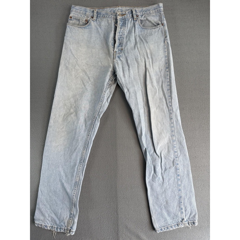 Vintage Levi's‎ 501 Jeans Mens 36x30 Light Blue Straight Distressed Grunge USA